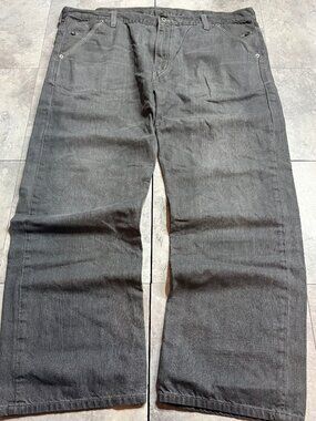 Levi's 569 Gray Raw Denim Zip Pocket Jeans 42x32